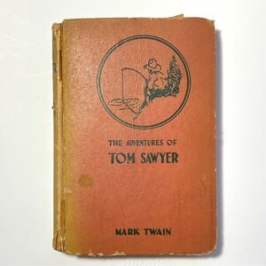 Vintage Book “The Adventures of Tom Sawyer” By Mark Twain c.1922